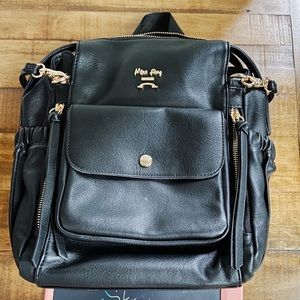 Leather Diaper Bag Backpack by miss fong, Small